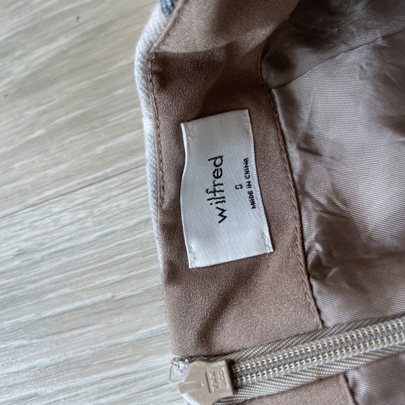 Wilfred plaid wool mini-skirt - Picture 2 of 2